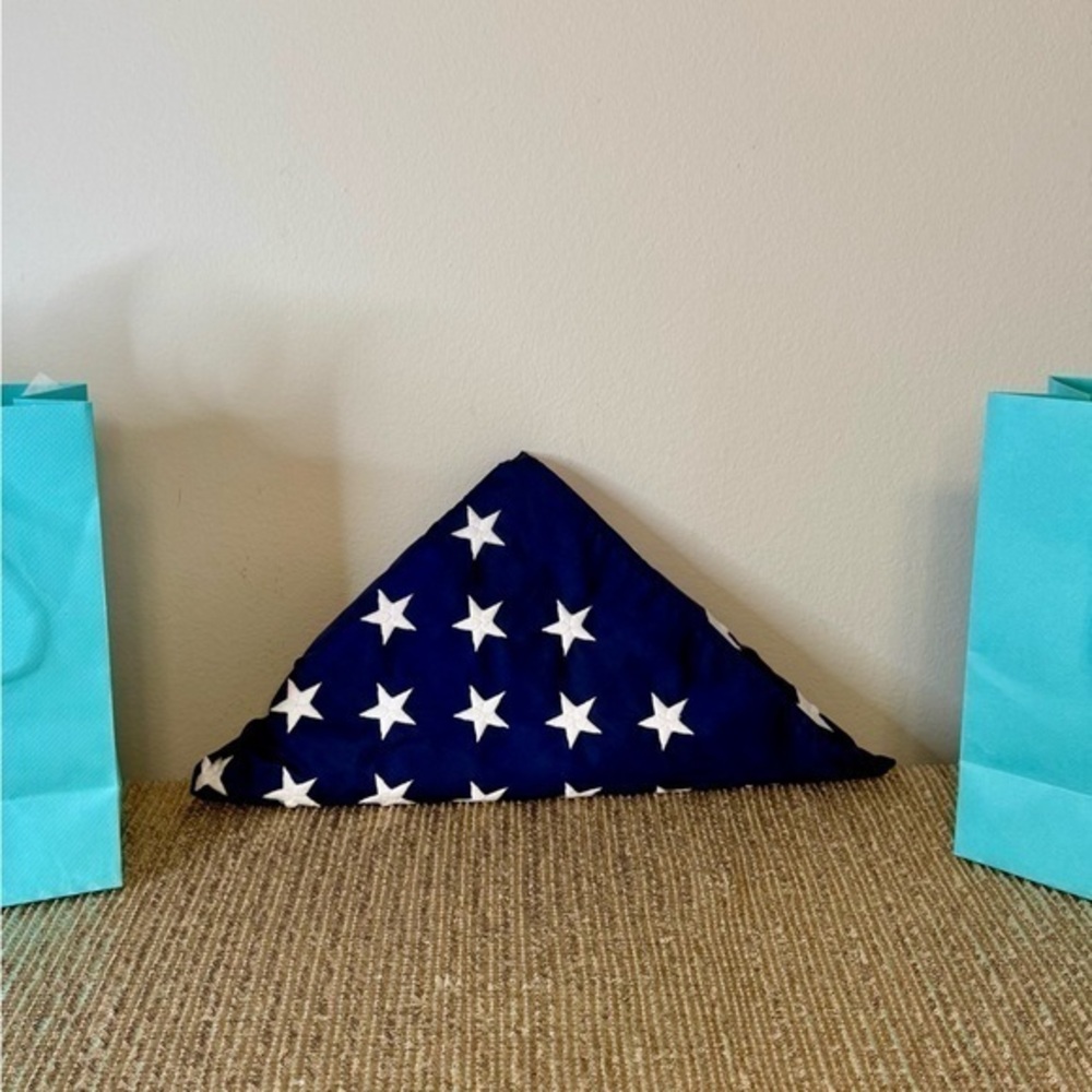 🌸Vintage Build-A-Bear Folded Military Flag💙🤍